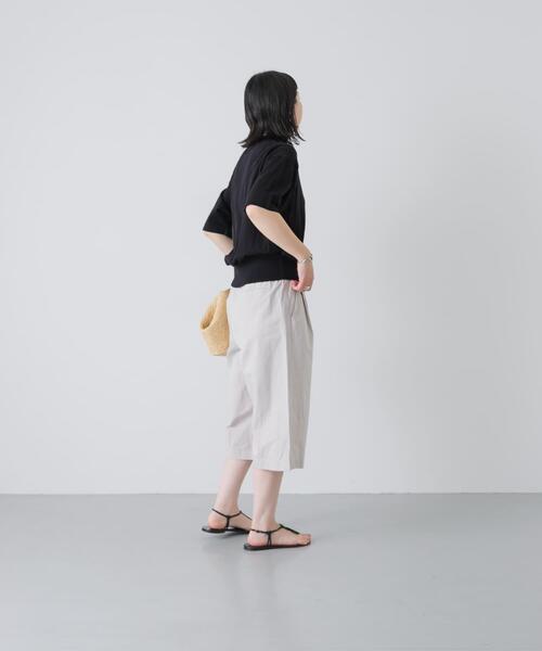 かぐれ(カグレ)の「ハイカウントコットンハーフパンツ(その他パンツ・レディース・チャコールグレー/ライトグレー・FREE)」の9枚目の写真