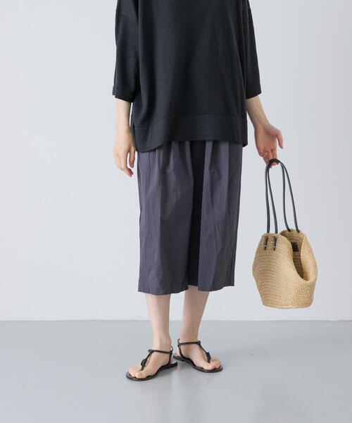 かぐれ(カグレ)の「ハイカウントコットンハーフパンツ(その他パンツ・レディース・チャコールグレー/ライトグレー・FREE)」の21枚目の写真