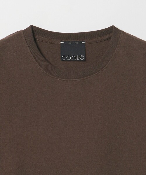 conte(コンテ)の「<conte>ビッグ クルーネックTシャツ(Tシャツ/カットソー・レディース・ベージュ/ダークブラウン/ホワイト・FREE)」の18枚目の写真