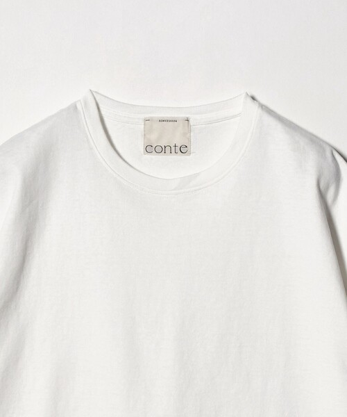 conte(コンテ)の「<conte>ビッグ クルーネックTシャツ(Tシャツ/カットソー・レディース・ベージュ/ダークブラウン/ホワイト・FREE)」の16枚目の写真