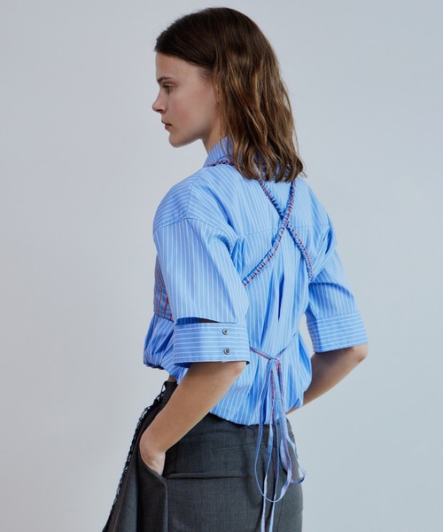MAISON SPECIAL(メゾンスペシャル)の「Checkered Short Bice/チェックショートビスチェ(チュニック・レディース・ブルー/パープル/グリーン・FREE)」の19枚目の写真