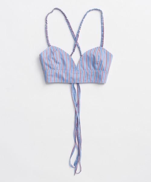 MAISON SPECIAL(メゾンスペシャル)の「Checkered Short Bice/チェックショートビスチェ(チュニック・レディース・ブルー/パープル/グリーン・FREE)」の7枚目の写真