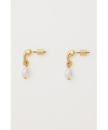 MOUSSY | F/PEARL DROP HOOP ピアス(ピアス(両耳用))