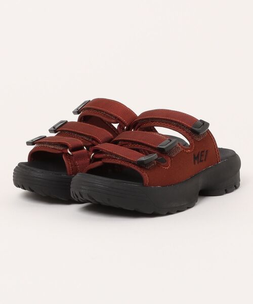 MEI(メイ)の「【MEI メイ】TRIPLE STRAP SANDAL ボリュームソール ベルト スポーツサンダル 軽量 厚底 EVAソール / Lady’s(サンダル・レディース・オリーブ/グレー/ブラック/ブラウン・M/L/S)」の3枚目の写真