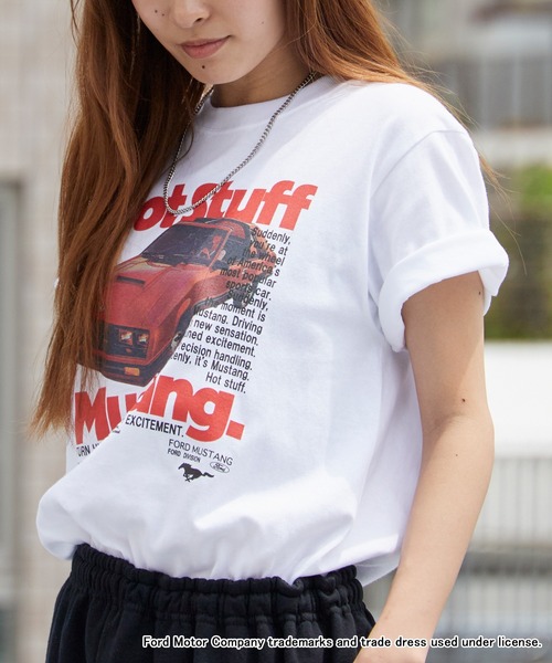 GOOD ROCK SPEED(グッドロックスピード)の「GOOD ROCK SPEED/グッドロックスピード Mustang Hot Stuff Graphic T-Shirt マスタング ホットスタッフ グラフィックTシャツ プリントTシャツ 車 メンズ レディース 秋 秋服 2026年秋冬(Tシャツ/カットソー・メンズ・ホワイト/チャコール・S/M/L/XL)」の5枚目の写真