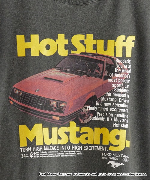 GOOD ROCK SPEED(グッドロックスピード)の「GOOD ROCK SPEED/グッドロックスピード Mustang Hot Stuff Graphic T-Shirt マスタング ホットスタッフ グラフィックTシャツ プリントTシャツ 車 メンズ レディース 秋 秋服 2026年秋冬(Tシャツ/カットソー・メンズ・ホワイト/チャコール・S/M/L/XL)」の18枚目の写真
