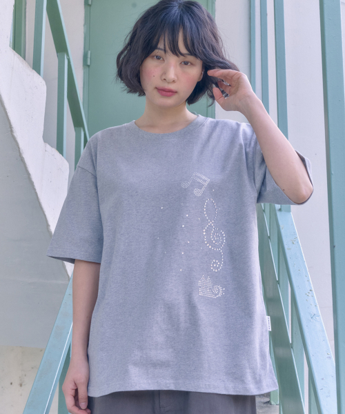 ambler(エムブラー)の「クリスタルクレフホットフィックス 半袖Tシャツ AS1318 (メランジ)(Tシャツ/カットソー・レディース・その他・MEDIUM/F/SMALL)」の2枚目の写真