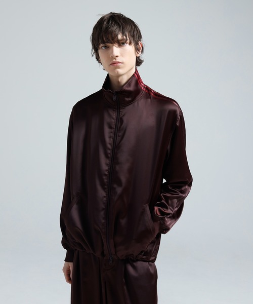 Y-3(ワイスリー)の「Y-3 SATIN GRADIENT 3 STRIPES TRACK TOP(ジャージ・メンズ・バーガンディー・XX-SMALL/X-SMALL/SMALL/MEDIUM/LARGE/X-LARGE)」の2枚目の写真
