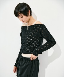 [RhodolirioN/ロドリリオン]Two-Ways Spencer Basque Shirt - Cutwork