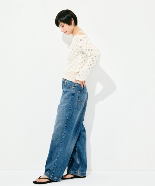 RhodolirioN（ロドリリオン）の「[RhodolirioN/ロドリリオン]Two-Ways Spencer Basque Shirt - Cutwork（Tシャツ/カットソー・レディース・ブラック/ホワイト・FREE）」の4枚目の写真