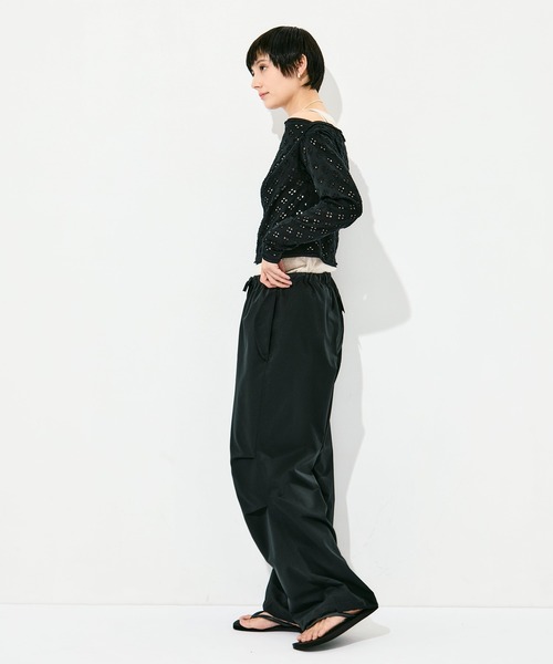RhodolirioN（ロドリリオン）の「[RhodolirioN/ロドリリオン]Two-Ways Spencer Basque Shirt - Cutwork（Tシャツ/カットソー・レディース・ブラック/ホワイト・FREE）」の16枚目の写真