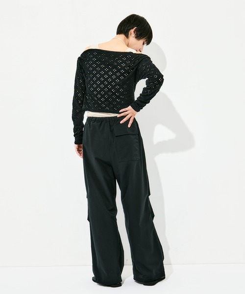 RhodolirioN（ロドリリオン）の「[RhodolirioN/ロドリリオン]Two-Ways Spencer Basque Shirt - Cutwork（Tシャツ/カットソー・レディース・ブラック/ホワイト・FREE）」の17枚目の写真