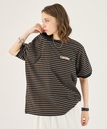 SIGNATURE SIDE BUTTON BORDER TEE / シグネチャーサイドボタンボーダーTシャツ