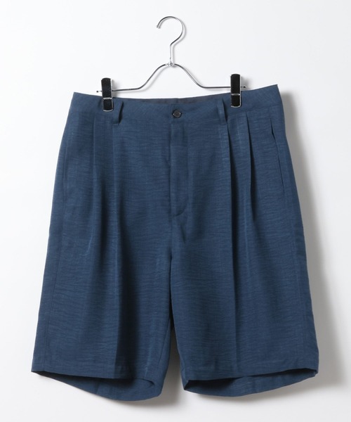 BAYFLOW（ベイフロー）の「[通気性◎タック入り]リラックスリネンライクショーツ[セットアップ可]（その他パンツ・メンズ・ネイビー/その他1/ベージュ・MEDIUM/LARGE）」の14枚目の写真
