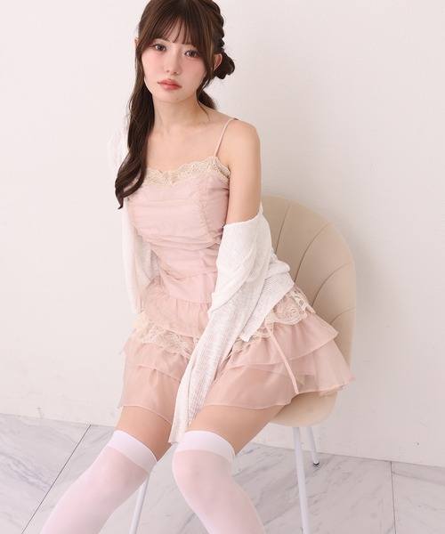 one after another NICE CLAUP(ワンアフターアナザーナイスクラップ)の「ドロストチュニック(ワンピース・レディース・ホワイト系その他/ブラック/ピンクベージュ・FREE)」の5枚目の写真