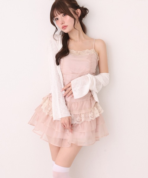 one after another NICE CLAUP(ワンアフターアナザーナイスクラップ)の「ドロストチュニック(ワンピース・レディース・ホワイト系その他/ブラック/ピンクベージュ・FREE)」の7枚目の写真