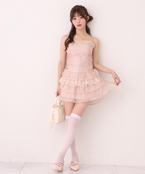 one after another NICE CLAUP(ワンアフターアナザーナイスクラップ)の「ドロストチュニック(ワンピース・レディース・ホワイト系その他/ブラック/ピンクベージュ・FREE)」の10枚目の写真