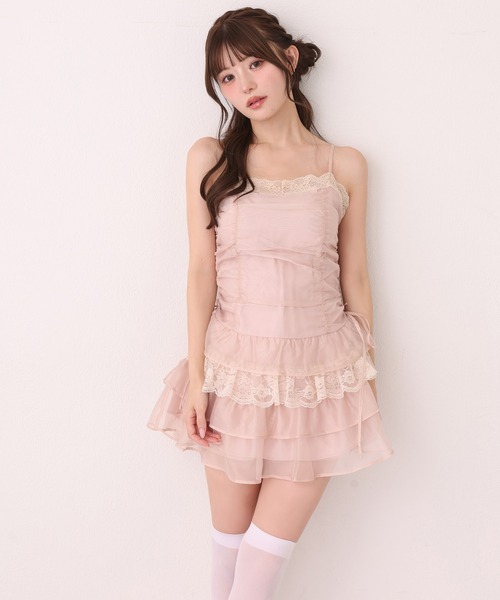 one after another NICE CLAUP(ワンアフターアナザーナイスクラップ)の「ドロストチュニック(ワンピース・レディース・ホワイト系その他/ブラック/ピンクベージュ・FREE)」の13枚目の写真