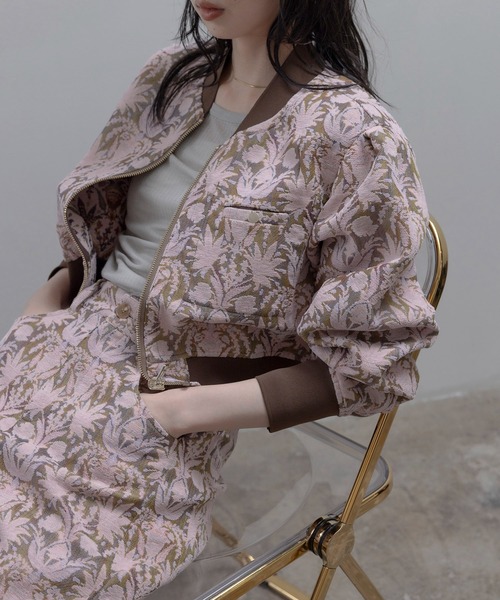 新品　Eimee Law ブルゾン アウター フラワーエンブロ ブルゾン グレー RANKING│Eimee Law & LHELBIE 公式オンラインストア