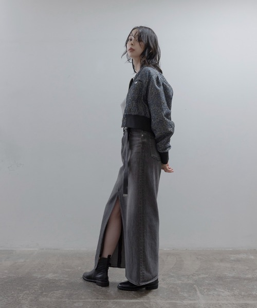 Eimee Law（エイミーロウ）の「フラワージャガード リバーシブルブルゾン（ブルゾン・レディース・ライトピンク/ブラック/ブルー・FREE）」の15枚目の写真