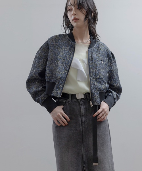 Eimee Law（エイミーロウ）の「フラワージャガード リバーシブルブルゾン（ブルゾン・レディース・ライトピンク/ブラック/ブルー・FREE）」の19枚目の写真