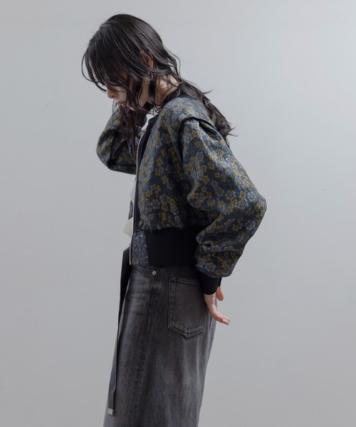 Eimee Law（エイミーロウ）の「フラワージャガード リバーシブルブルゾン（ブルゾン・レディース・ライトピンク/ブラック/ブルー・FREE）」の22枚目の写真