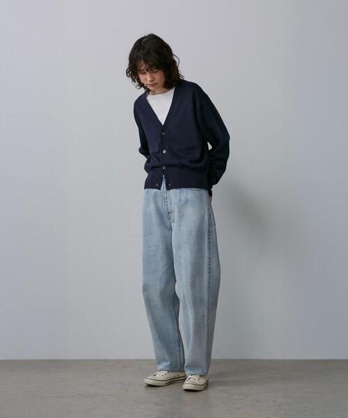 YLEVE(イレーヴ)の「YLEVE / 13.5oz DENIM BAGGY FADE(デニムパンツ・レディース・ブルー/ブラック・0/1)」の2枚目の写真