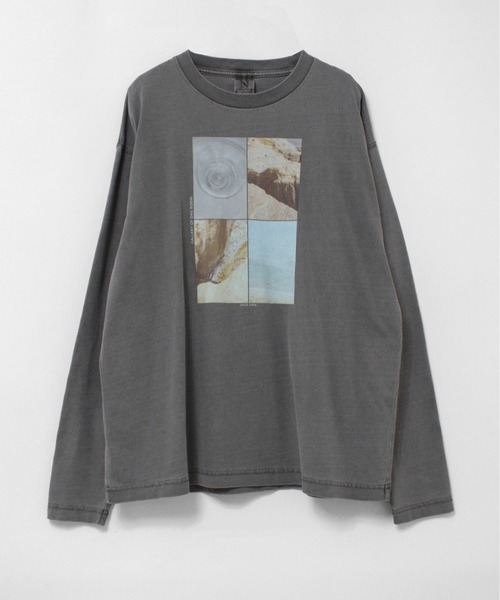 RNA-N(アールエヌエーエヌ)の「M2732 gallery photo print T(Tシャツ/カットソー・レディース・チャコール/オフホワイト/ブラウン・FREE)」の15枚目の写真