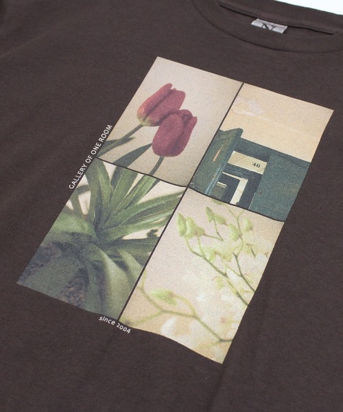 RNA-N(アールエヌエーエヌ)の「M2732 gallery photo print T(Tシャツ/カットソー・レディース・チャコール/オフホワイト/ブラウン・FREE)」の20枚目の写真