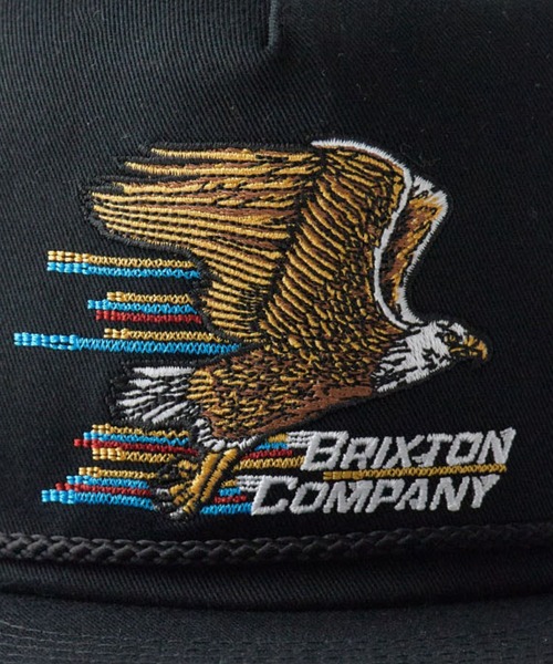 BRIXTON(ブリクストン)の「BRIXTON/ブリクストン FREE HP SNPK キャップ イーグル 刺繍 深め スナップバック 吸湿 秋 秋服 2026年秋冬(キャップ・メンズ・ブラック・FREE)」の8枚目の写真