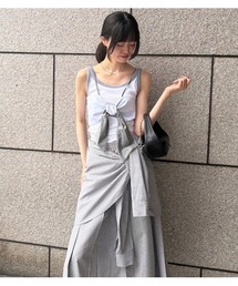 LE CIEL BLEU | コントラストトリムリブタンク / Contrast Trim Rib Tank(Tシャツ/カットソー)