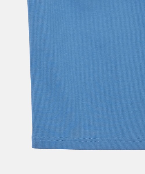 LE CIEL BLEU(ルシェルブルー)の「コントラストトリムリブタンク / Contrast Trim Rib Tank(Tシャツ/カットソー・レディース・ブルー/オフホワイト/ブラウン・36)」の16枚目の写真