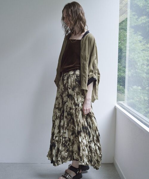 Editt by YECCA VECCA(エディットバイイェッカヴェッカ)の「【適ON】COOL5分袖MA-1【セットアップ対応】(ブルゾン・レディース・ブラック/チャコールグレー/カーキ・FREE)」の11枚目の写真