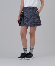 【St ANDREWS】千鳥レオパードジャガードスカート (WOMENS)