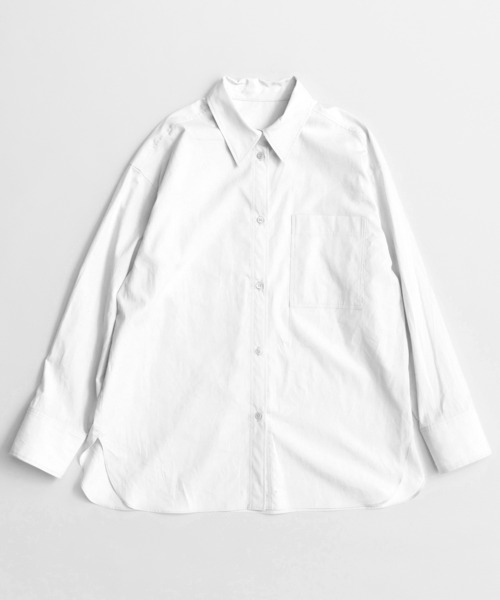 MAISON SPECIAL(メゾンスペシャル)の「Ordinary Shirt/オーディナリーシャツ(シャツ/ブラウス・レディース・ホワイト/グリーン/ブルー/ブラウン・FREE)」の1枚目の写真