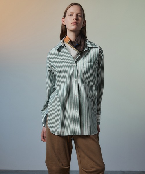 MAISON SPECIAL(メゾンスペシャル)の「Ordinary Shirt/オーディナリーシャツ(シャツ/ブラウス・レディース・ホワイト/グリーン/ブルー/ブラウン・FREE)」の7枚目の写真