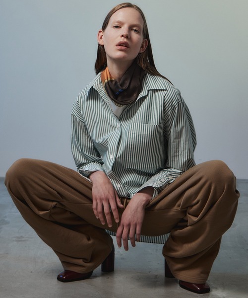 MAISON SPECIAL(メゾンスペシャル)の「Ordinary Shirt/オーディナリーシャツ(シャツ/ブラウス・レディース・ホワイト/グリーン/ブルー/ブラウン・FREE)」の8枚目の写真