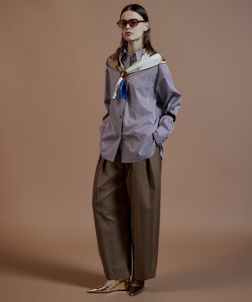 MAISON SPECIAL(メゾンスペシャル)の「Ordinary Shirt/オーディナリーシャツ(シャツ/ブラウス・レディース・ホワイト/グリーン/ブルー/ブラウン・FREE)」の13枚目の写真