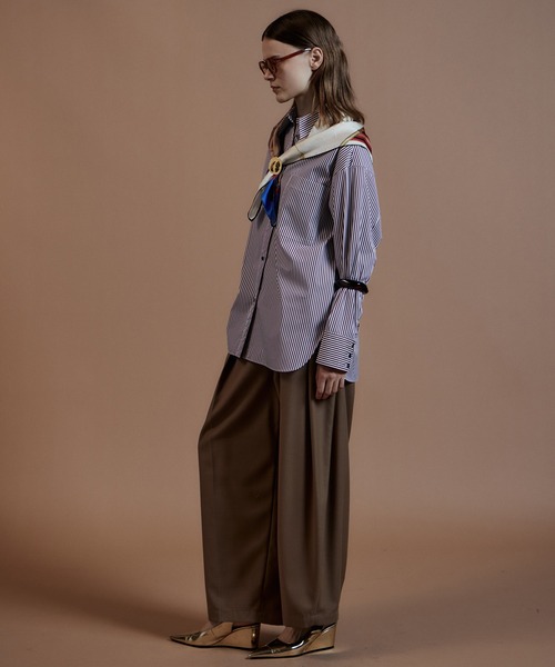 MAISON SPECIAL(メゾンスペシャル)の「Ordinary Shirt/オーディナリーシャツ(シャツ/ブラウス・レディース・ホワイト/グリーン/ブルー/ブラウン・FREE)」の14枚目の写真