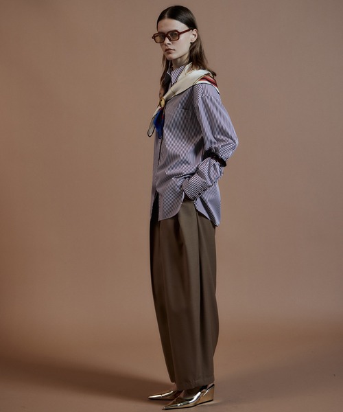 MAISON SPECIAL(メゾンスペシャル)の「Ordinary Shirt/オーディナリーシャツ(シャツ/ブラウス・レディース・ホワイト/グリーン/ブルー/ブラウン・FREE)」の15枚目の写真