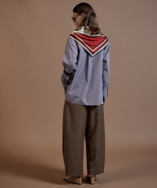 MAISON SPECIAL(メゾンスペシャル)の「Ordinary Shirt/オーディナリーシャツ(シャツ/ブラウス・レディース・ホワイト/グリーン/ブルー/ブラウン・FREE)」の16枚目の写真
