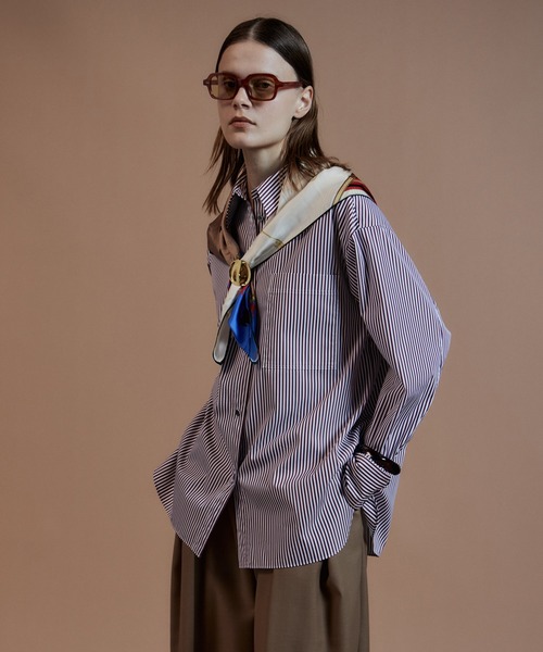 MAISON SPECIAL(メゾンスペシャル)の「Ordinary Shirt/オーディナリーシャツ(シャツ/ブラウス・レディース・ホワイト/グリーン/ブルー/ブラウン・FREE)」の20枚目の写真
