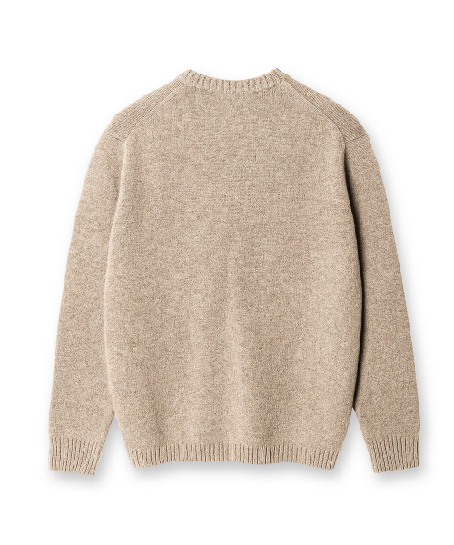 EDINBURGH CLUB（エディンバラクラブ）の「SHETLAND WOOL FISH KNIT (BEIGE)（ニット/セーター・メンズ・Beige・MEDIUM/LARGE/X-LARGE）」の2枚目の写真