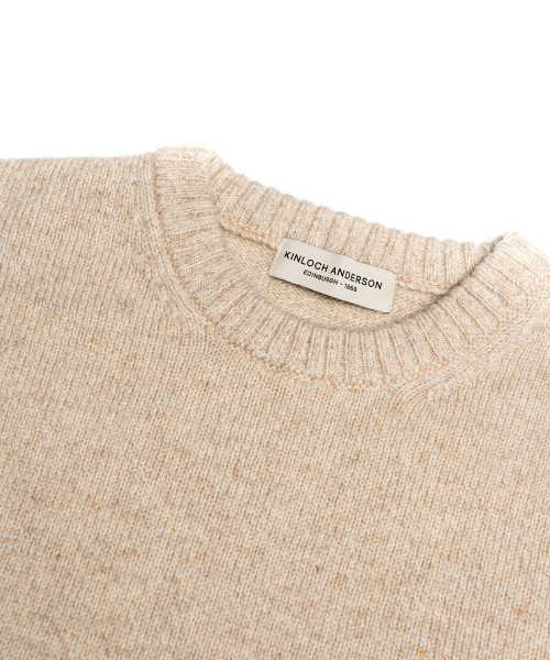 EDINBURGH CLUB（エディンバラクラブ）の「SHETLAND WOOL FISH KNIT (BEIGE)（ニット/セーター・メンズ・Beige・MEDIUM/LARGE/X-LARGE）」の3枚目の写真