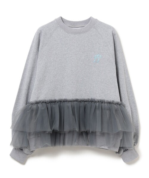 CAROLINA GLASER(カロリナ グレイサー)の「チュール フリル スウェット(スウェット・レディース・ピンク/グレー・ONE SIZE)」の13枚目の写真