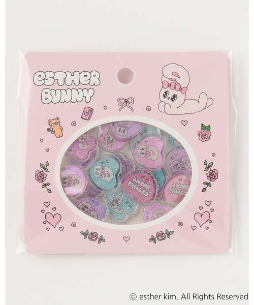 LOVETOXIC(ラブトキシック)の「【eSTHeRBUNNY】おはじき風シール(その他小物・キッズ・ピンク/オフホワイト・F)」の6枚目の写真