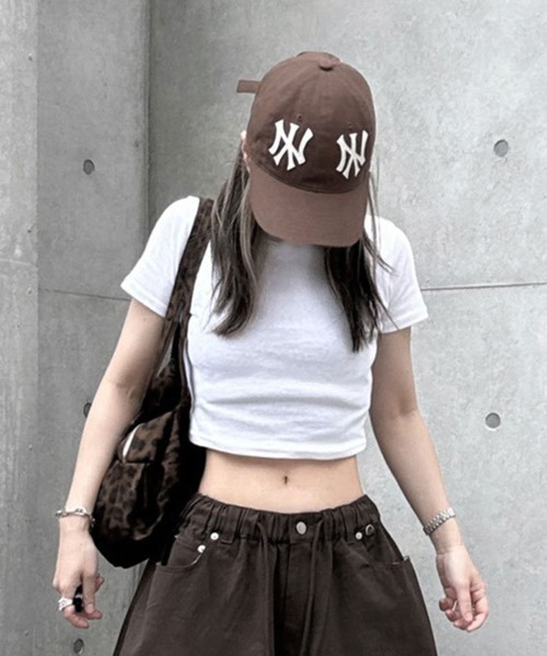 YACA(ヤーカ)の「Mini Tee/ミニT(Tシャツ/カットソー・レディース・ホワイト/ブラック/グレー・FREE)」の2枚目の写真