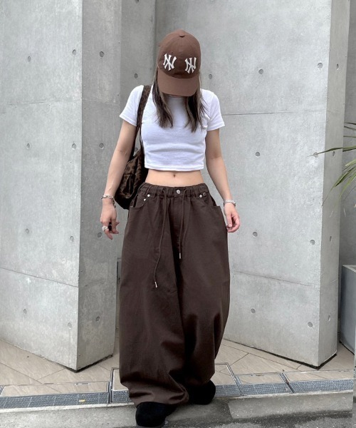 YACA(ヤーカ)の「Mini Tee/ミニT(Tシャツ/カットソー・レディース・ホワイト/ブラック/グレー・FREE)」の8枚目の写真
