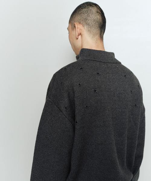 bal(バル)の「HALF ZIP PULLOVER SWEATER BLOUSON(ニット/セーター・メンズ・マスタード/ブラック/ブラウン・3/2/1)」の8枚目の写真
