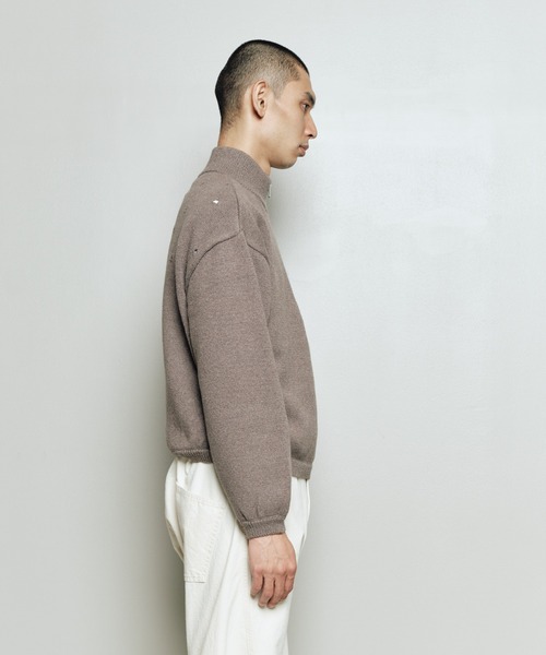 bal(バル)の「HALF ZIP PULLOVER SWEATER BLOUSON(ニット/セーター・メンズ・マスタード/ブラック/ブラウン・3/2/1)」の10枚目の写真